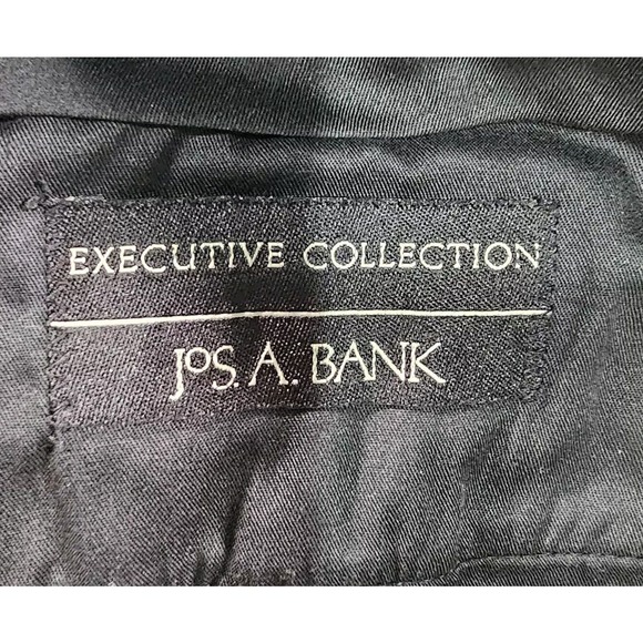 Jos A Bank Executive Collection Black Corduroy Pleated Cuffed Pants MENS 40X29 - Picture 9 of 10